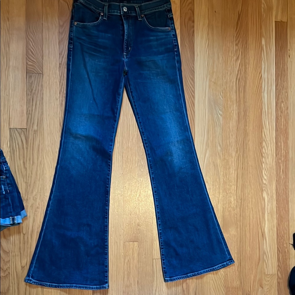 Women's Blue Flared Jeans